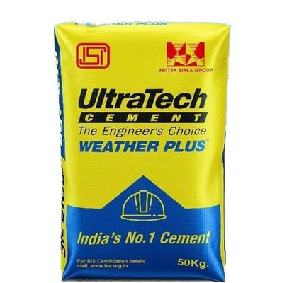 Kraft PP Woven Cement Bags Block Bottom, Kantong Kertas Daur Ulang Untuk Kemasan Semen